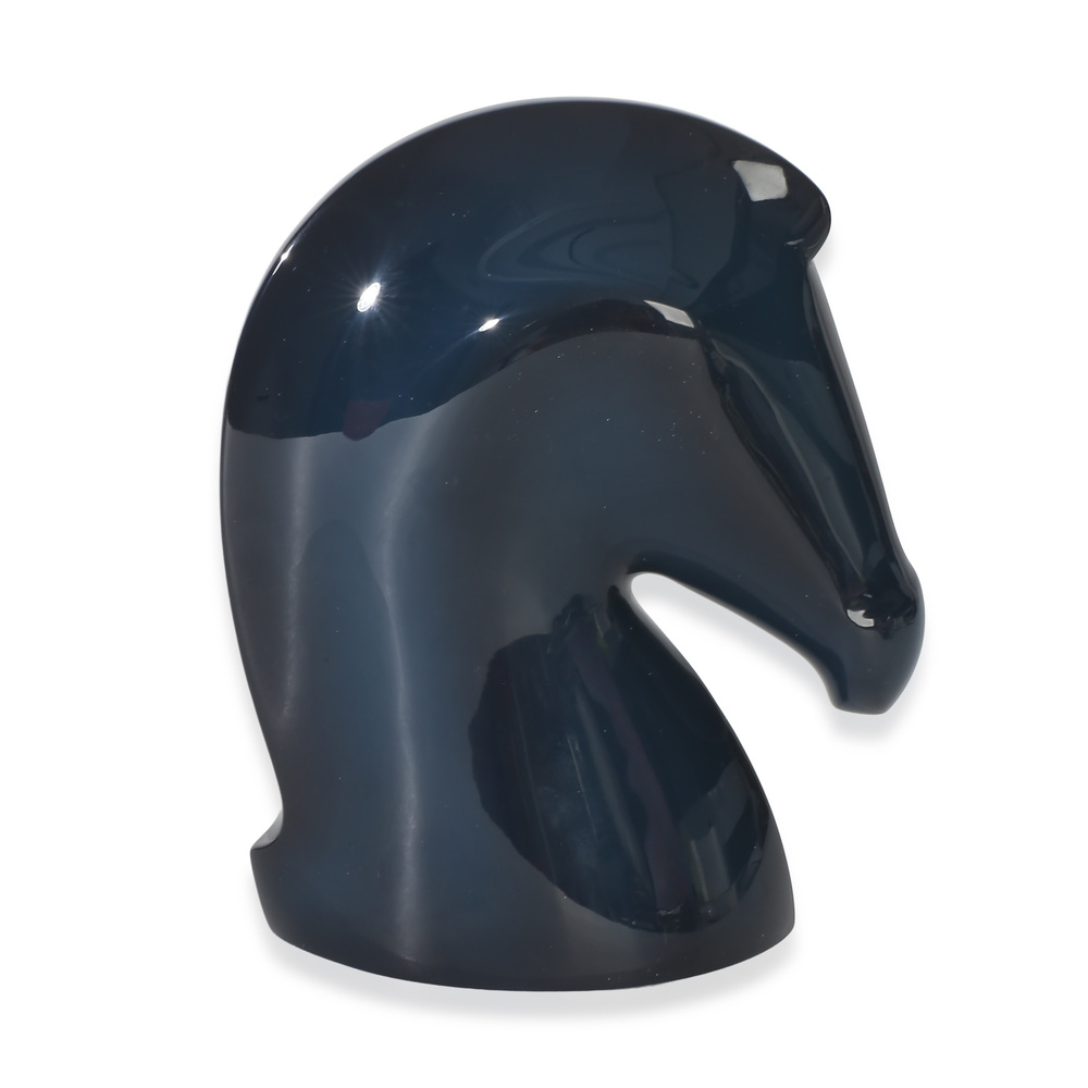 Herms Indigo Patin Laque Wood Samarcande Paperweight
